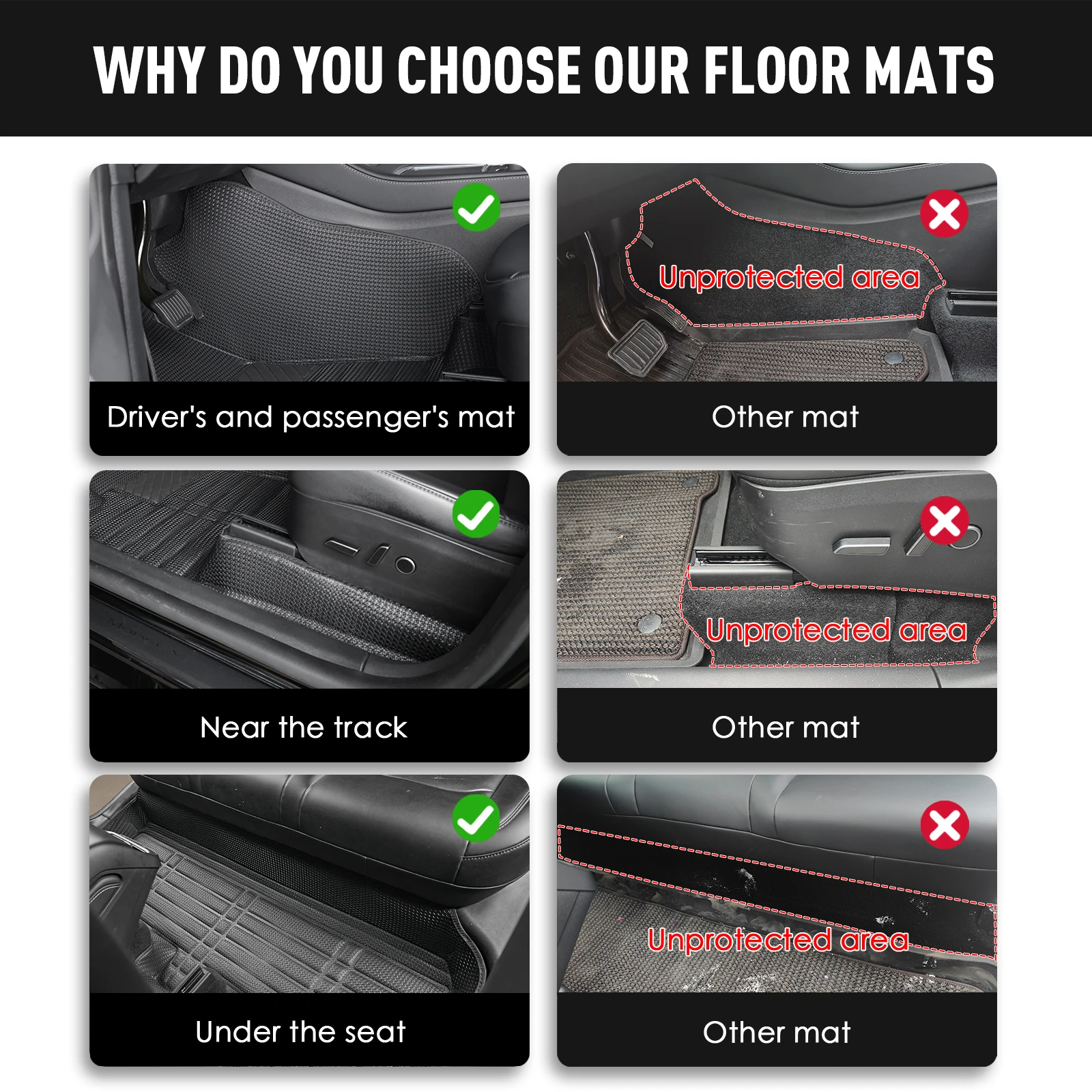 سجادة متينة مانعة للانزلاق لأرضية السيارة دودج رام ، سجادة سهلة التنظيف ، سجادة أرضية مقاومة للاهتراء ، كابينة عمل كلاسيكية-من طراز CrewCab #5