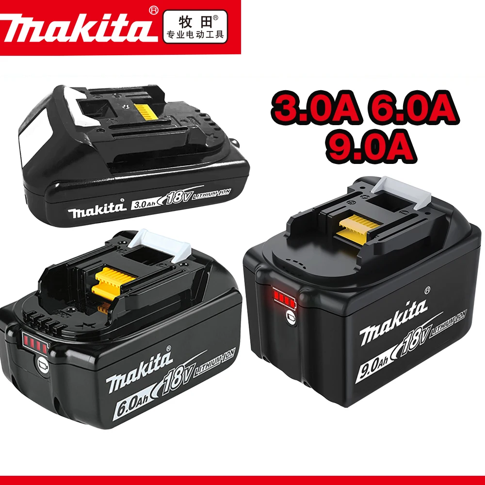 

100% original Makita 18V 9.0Ah Rechargeable Battery , Makita BL1830 BL1830B BL1840 BL1840B BL1850 BL1850B Power Tools Battery