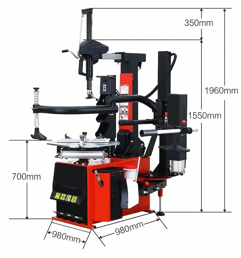 Rotary Tire Changer Machine with Helper Tyre Fitting Vehicle Tyre Changer Price for Sale Rubber Product Making Machinery