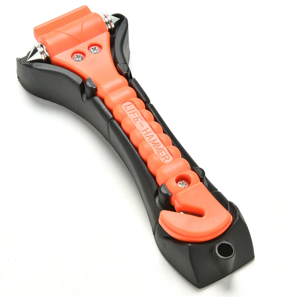 Emergency Safety Life-Saving Hammer Tool Car Window Glass Breaker Belt Cutter Outdoor Mini Compass Mountaineering Key Buckle