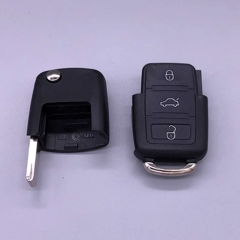 Llaves de coche en blanco de 3 botones para escarabajo/Caddy/Eos/Golf/Jetta/Polo/Scirocco/Tiguan/Touran/UP para VW carcasa de llave de coche con tapa remota