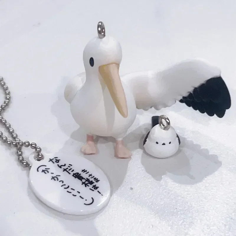 QUALIA oryginalny Kawaii Gashapon rysunek brelok śliczny pozytywny pingwin zwierząt najlepszy przyjaciel hipopotam kapsułka zabawki Anime figurka prezent