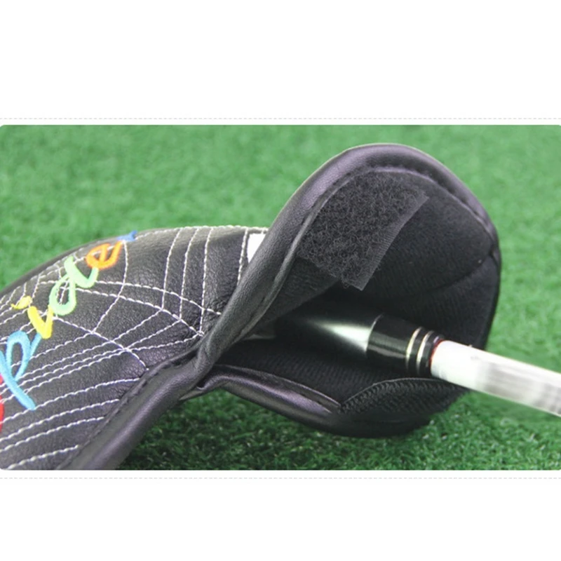 Golf Iron Cover Club Head Protective Cover Spider Web Embroidery Head Cover Golf Cap Cover Waterproof 10 Pcs/Group