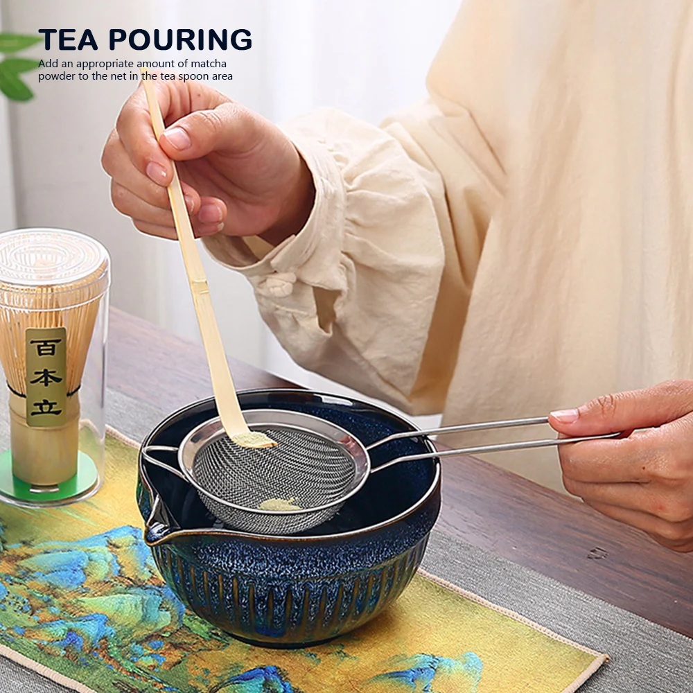 

4 шт. новый бамбуковый керамический японский чайный сервиз матча многоразовый пищевой набор венчиков матча безопасный венчик для зеленого чая