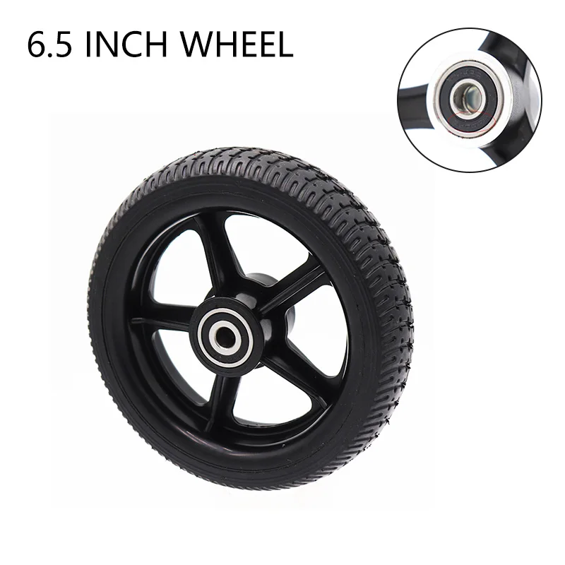 6.5inch Solid Wheel with alloy/plastic Hub Tubeless 6.5 Inch Tire for Tyre Electric Scooter  Chair Truck