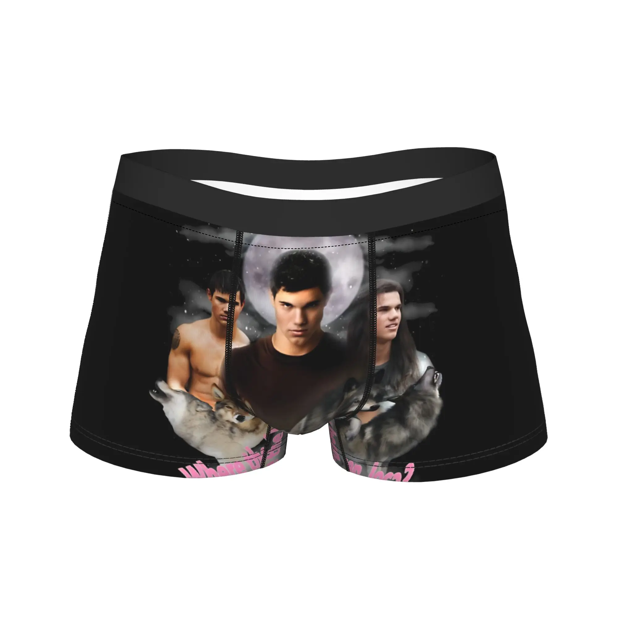 

Twilight Jacob Black Underwear Men Shorts Briefs Novelty Boxer Shorts Hot Sale Printed Plus Size Panties