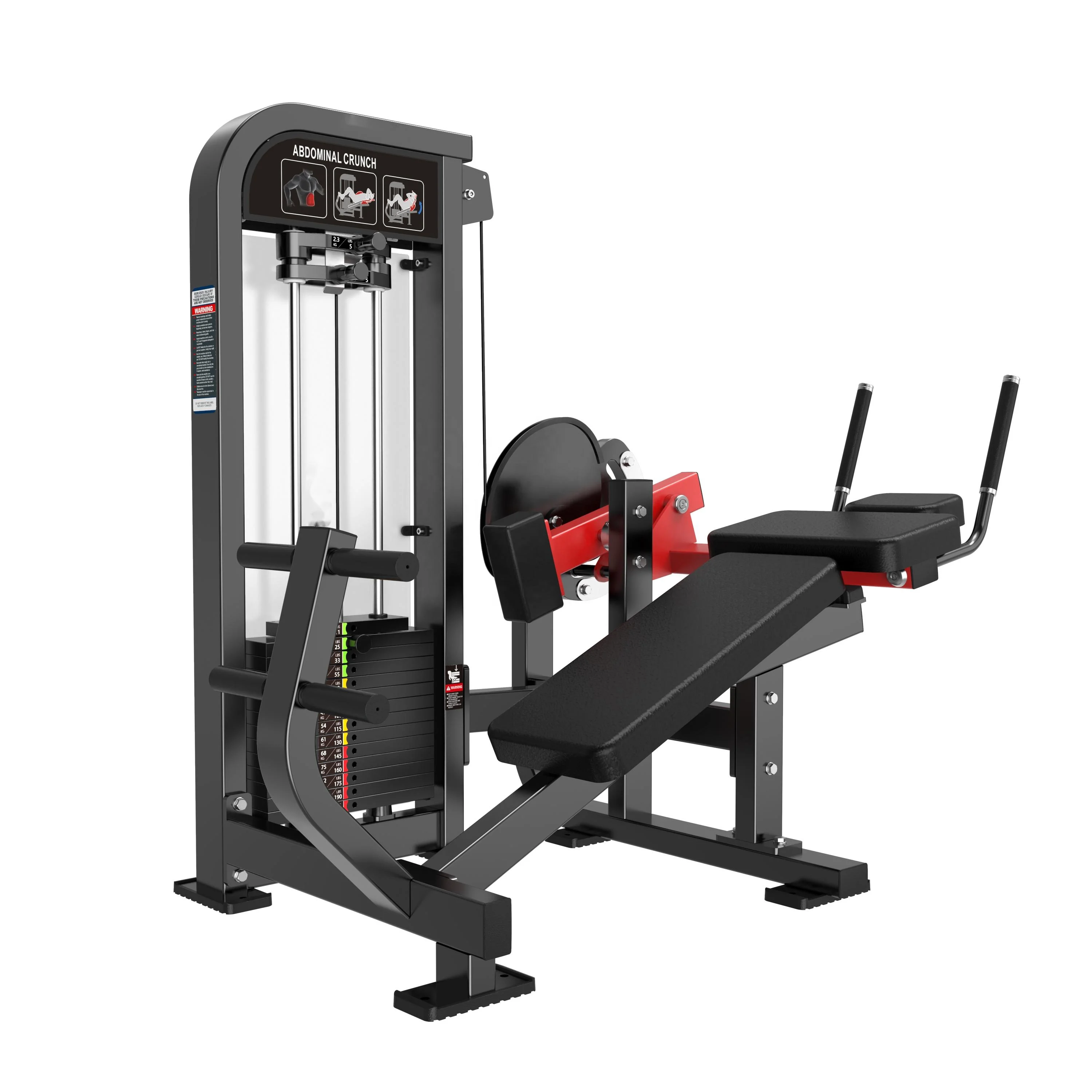 

Commercial Exercise Muscle Building Commercial Gym Pin Loaded Abdominal Crunch Machine