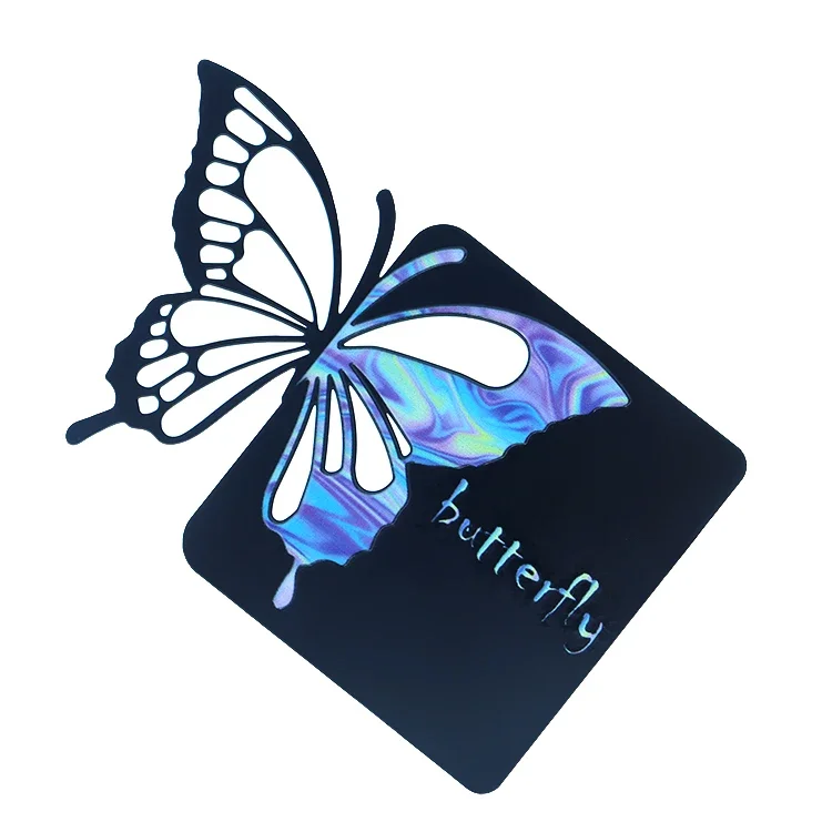 

Изготовленная на заказ металлическая лазерная гравировка, черные пустые визитные карточки, роскошная визитная карточка из нержавеющей стали с печатью логотипа