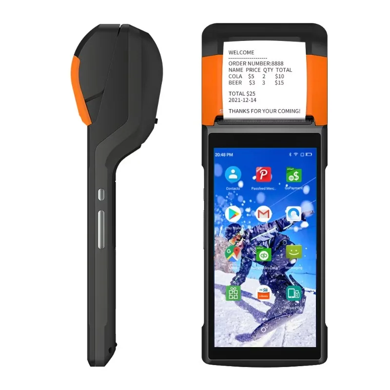 ماكينة نقاط البيع لفواتير 4G Wifi ماكينة تسجيل النقود المحمولة نقطة نهاية Pos للبيع بالتجزئة #1