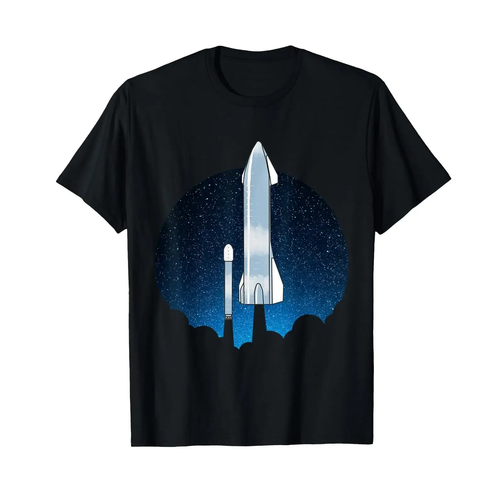 Starship Boca Chica Starbase A Falcon 9 T Shirt vintage Washed streetwear Slightly Unisex Versatile Breathable Stretched Soft
