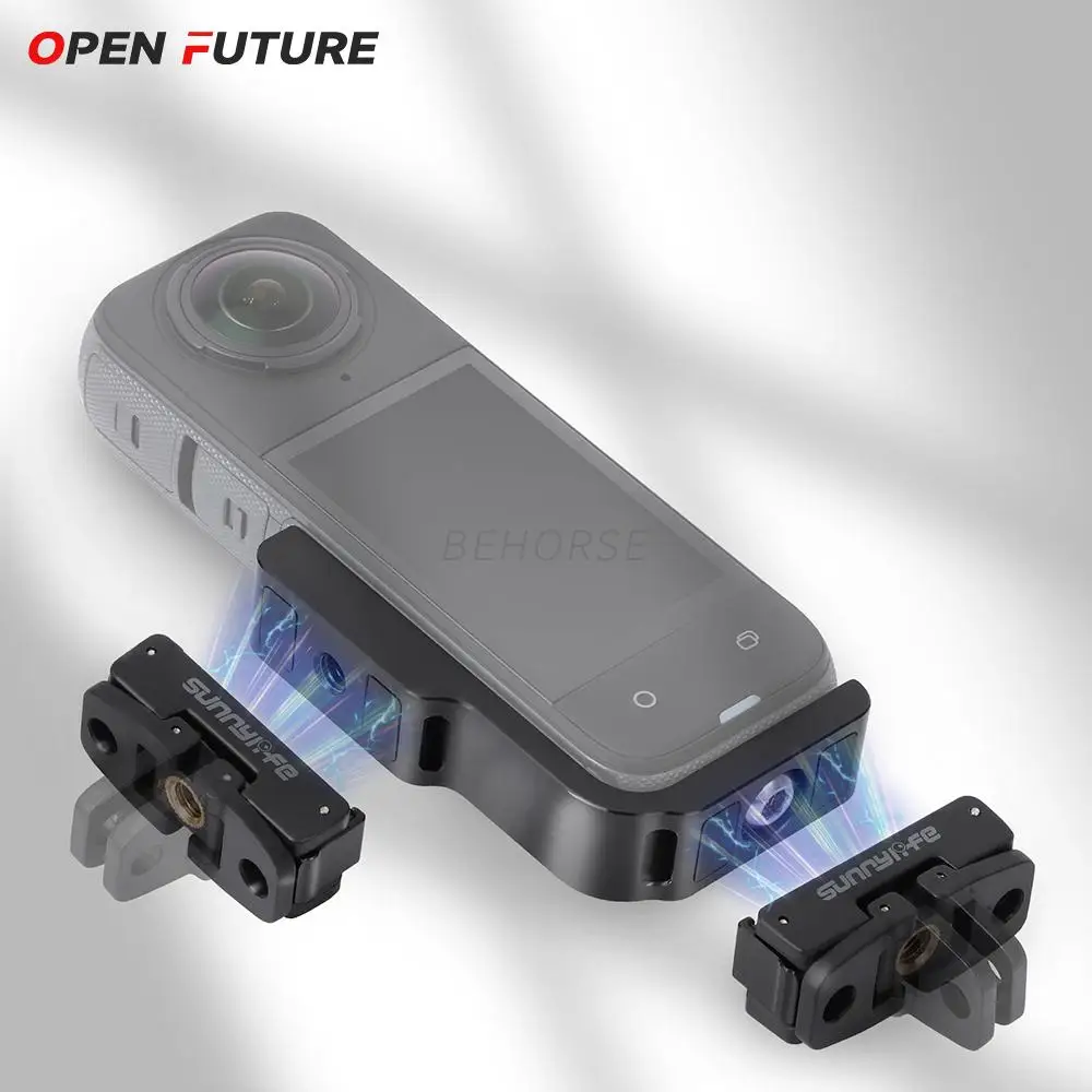 ل Insta360 X5/X4 المغناطيسي طوي محول تركيب L على شكل أفقي عمودي الإفراج السريع جبل ل Insta360 X5 الملحقات