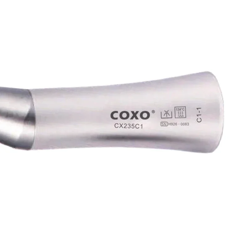 COXO CX235-C1-1 Dental Handstück Air Turbine Externe Kanal Contra Winkel 1:1 Zahn Reinigung Maschine Bleaching Ausrüstung