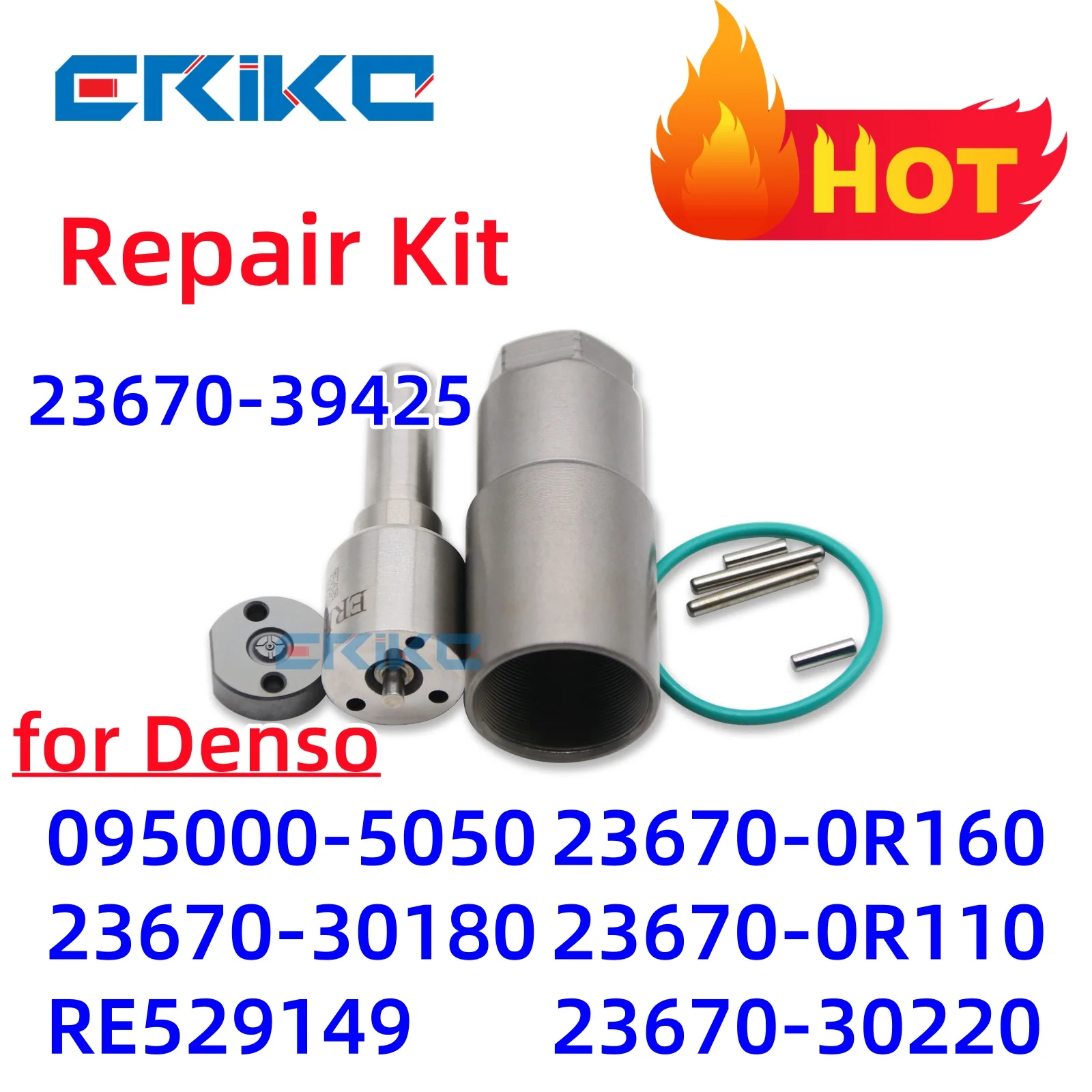

ERIKC Injector Repair kits For DENSO 095000-5050 23670-30180 RE529149 23670-0R160 23670-0R110 23670-30220 23670-39425
