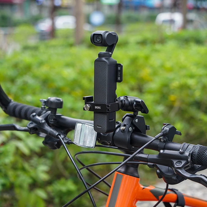 Bike Clip Mount for DJI Pocket 4/3/2,Bicycle Bracket Holder Fix Clamp Handheld Gimbal Camera Accessories