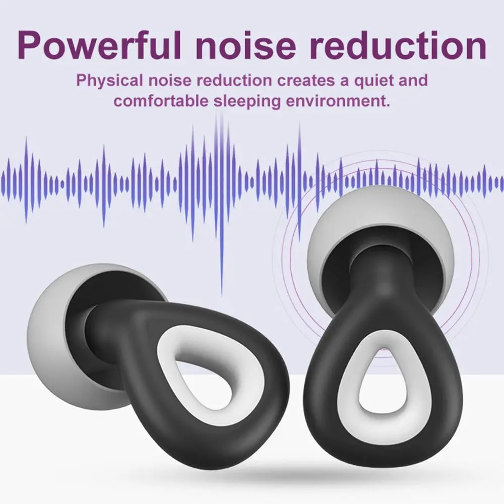 Reusable Sports Sleep Care Silicone Earphone Hearing Protection Earbud Musician Earplugs Noise Reduction Filter