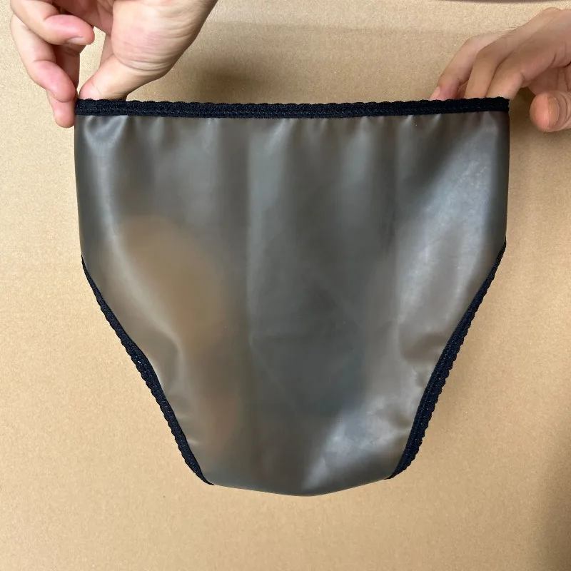 Intimo da uomo in lattice Morbido slip a T aderenti in lattice impermeabile Lingerie da uomo