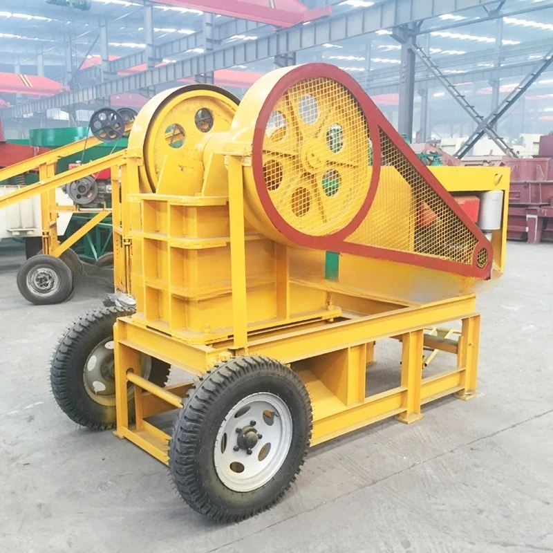 FOB Price Small Mobile Jaw Crusher Construction Waste Concrete Cement Block Crusher Deposit