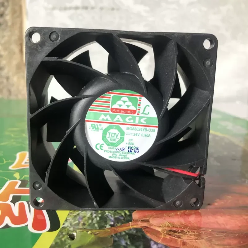 New Taiwan MAGIC Yongli MGA8024HB/YB/XB-O38 DC24V inverter cooling fan 8038
