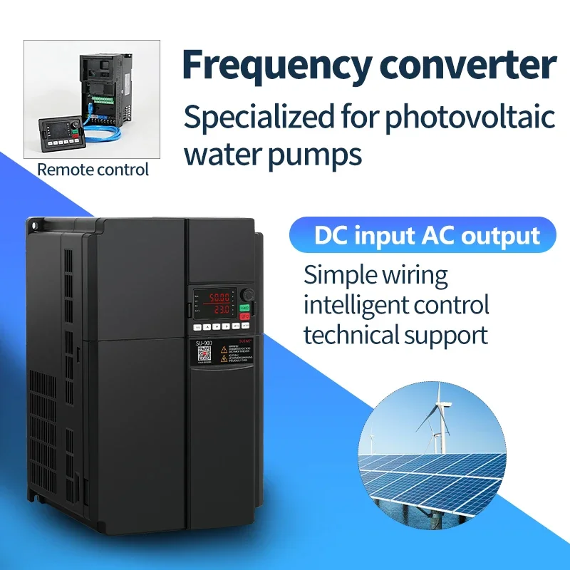 New SU930 three-phase DC to AC inverter solar photovoltaic 380v 11kw/15kw/18.5kw/22KW/30KW/37kw/45kw, Solar VFD