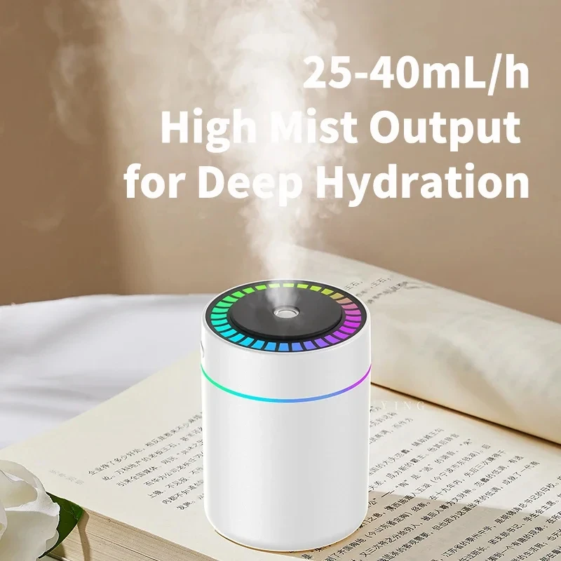 180ML Mini USB Electric Air Humidifier Essential Oil Aroma Diffuser with Mist Maker Lights for Car Home Bedroom