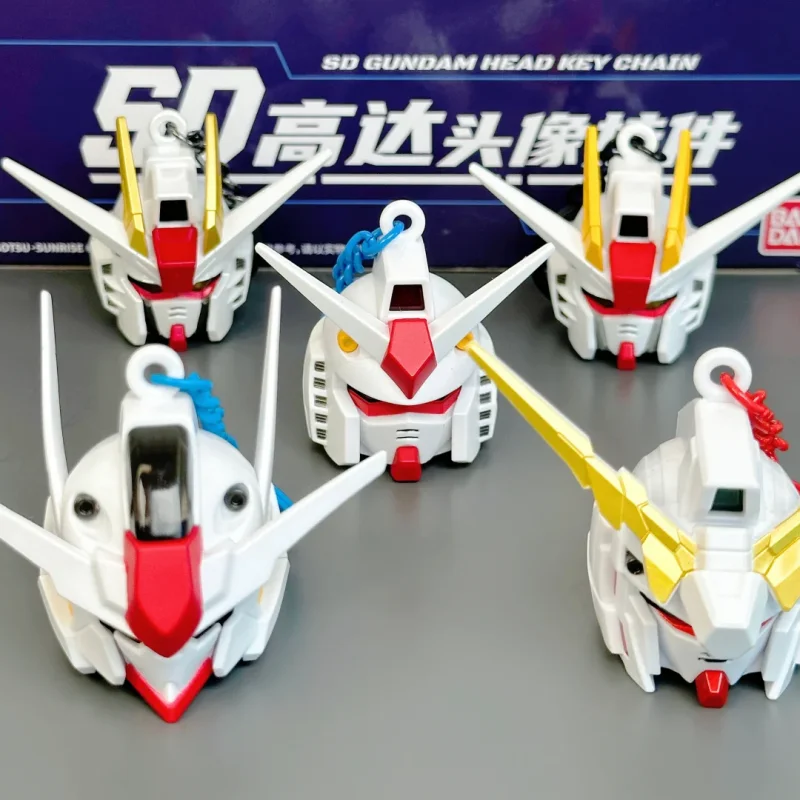 2026 New Genuine Bandai Sd Gundam Head Key Chain Series Trendy