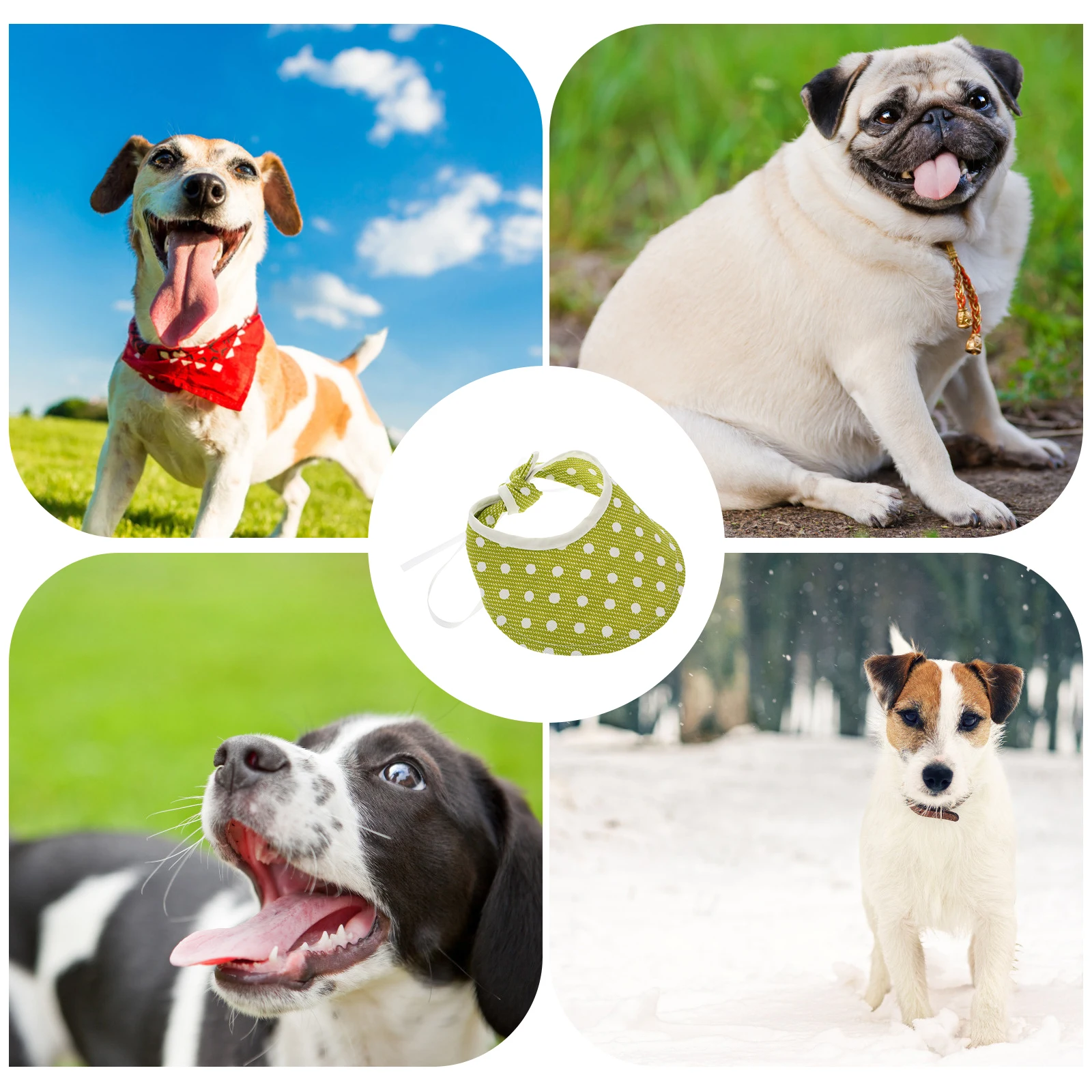 

3pcs Pet Hat Lightweight Breathable Sun Cap for Small Dog Cat Summer Cloth Beach Photo Shoot Multifunction Protect