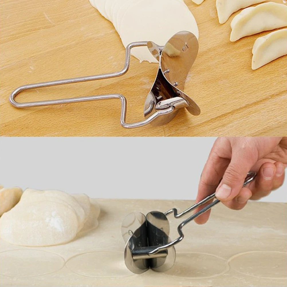 

Stainless Steel Dough Press Dumpling Wrapper Cutter Mould Kitchen Baking Tool Ravioli Pastry Maker Pastry Dough Press