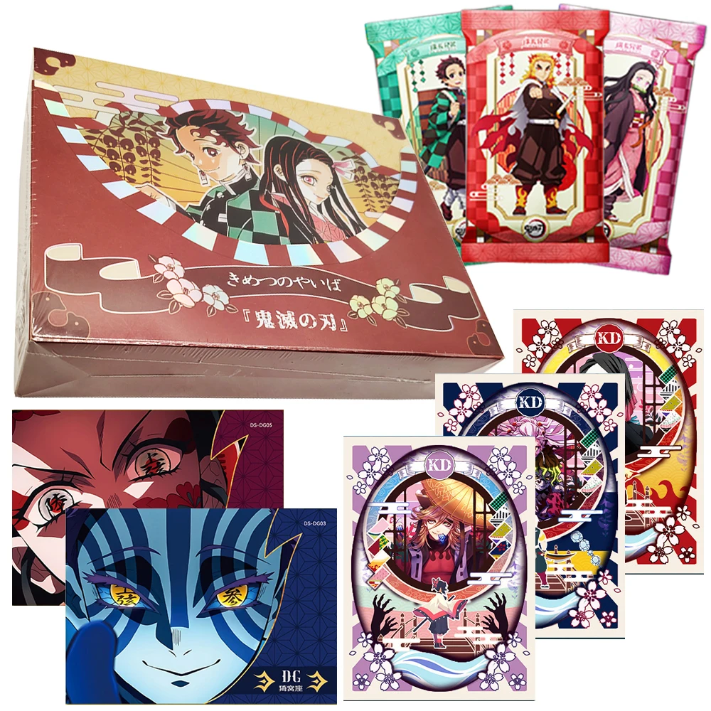 

Demon Slayer Collection Card High Quality Enamel Card Children's Favorite Fantasy Anime Peripheral Creative Festival Gifts Toys