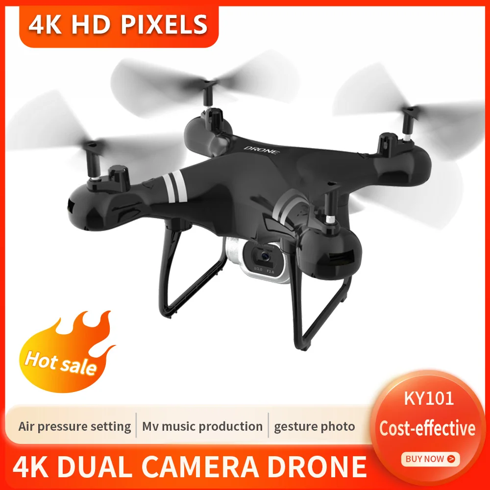 KBDFA KY101 RC Drone Professional 4K HD Camera Aerial Photography Brushless Motor WIFI Lifting Obstacle Avoidance RC Quadcopter