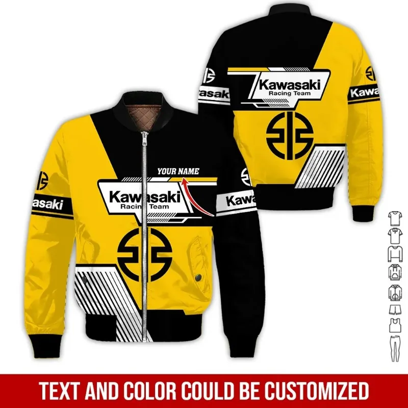 

Мотоциклетная команда Kawasaki 2025 года, куртка с индивидуальным именем, мужская модная спортивная куртка на открытом воздухе, любимая куртка для повседневных поездок на велосипеде