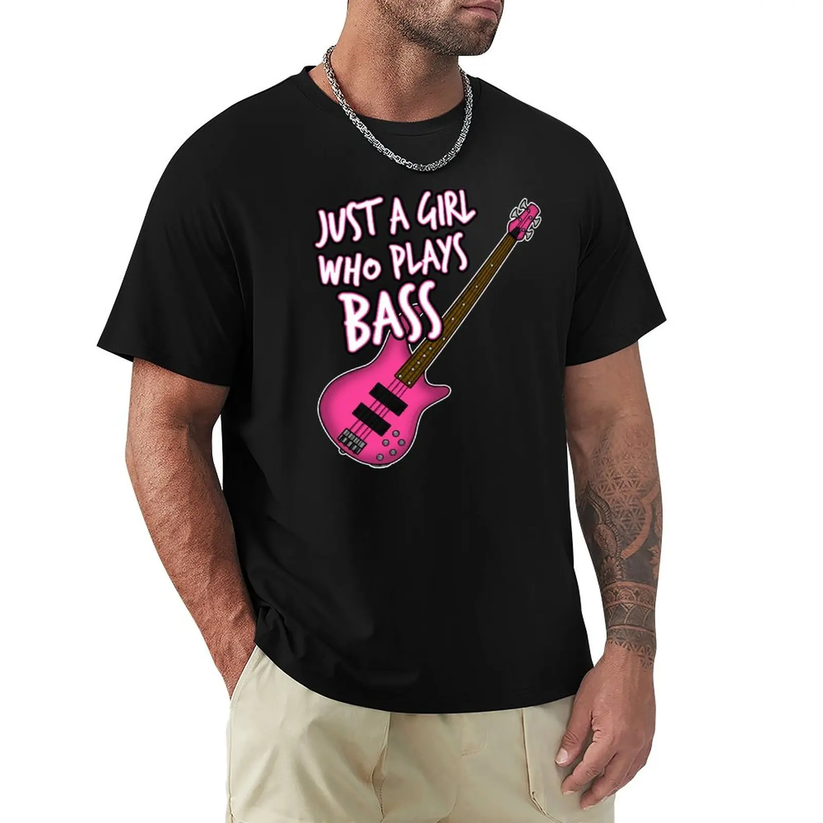 

Just A Girl Who Plays Bass Female Bassist T-Shirt customs design your own quick drying boys whites mens funny t shirts