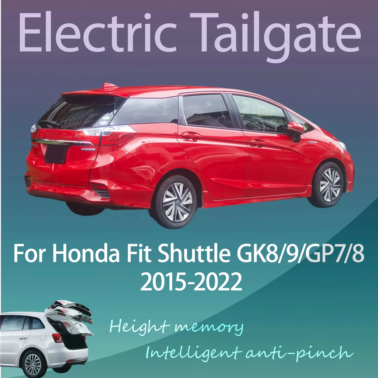 For Honda Fit Shuttle GK8/9/GP7/8 2015-2022 Electric Modified Tailgate Intelligent Height Automatic Lifting Key-Controlled