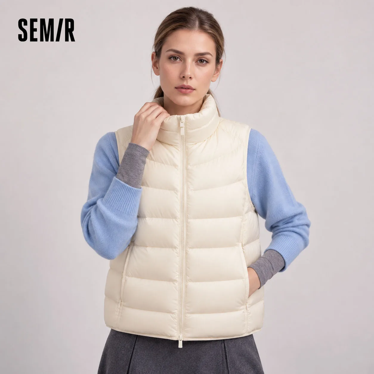 Semir Women Down Vest Water Repellent Lightweight 90 Percent Down Fill Quilted Versatile 2026 New Winter Daily Wear