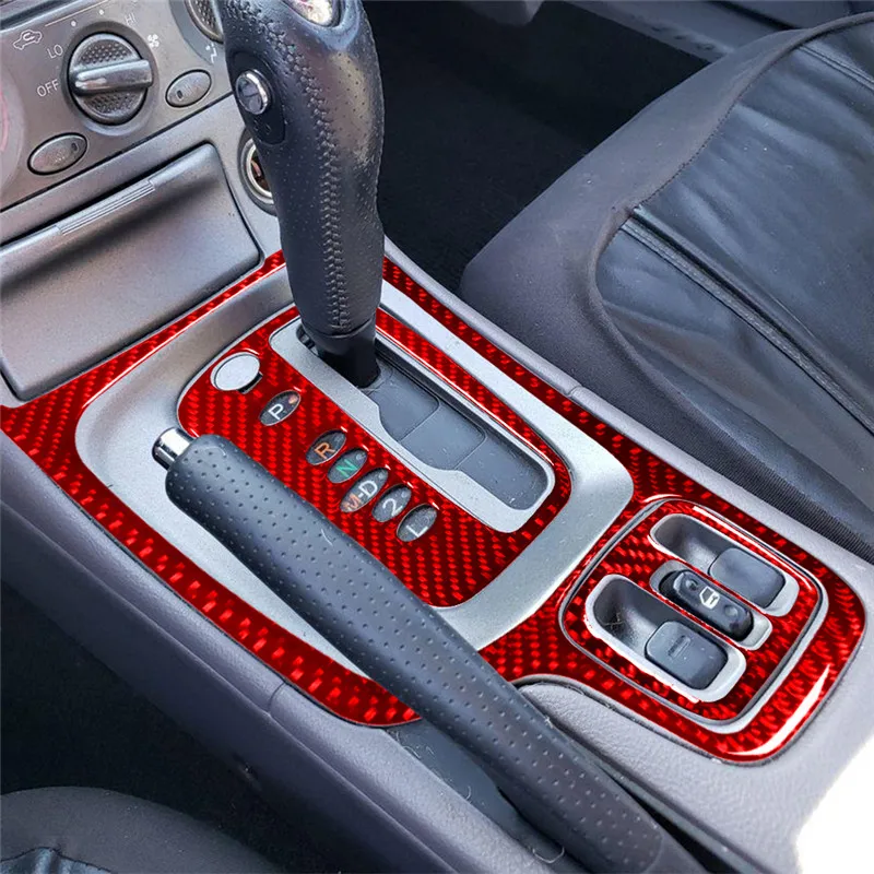 For TOYOTA CELICA 2000 2001 2002 2003 2004 2005 Protection Accessories Car Interior Decoration Carbon Fiber Sticker Red