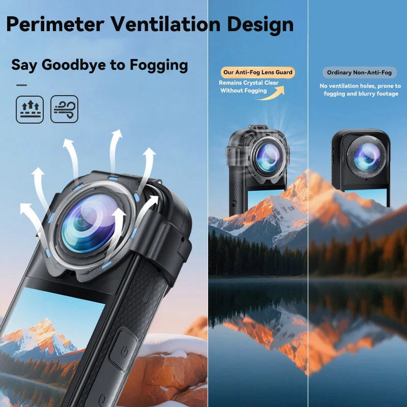 واقي عدسة زجاجية لـ Insta360 X5 غطاء حماية للعدسة الضوئية لـ Insta 360 X5 ملحقات مضادة للخدش قابلة للإزالة ﻿