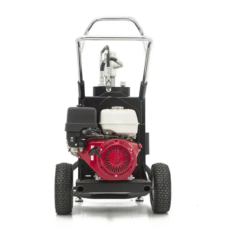 13HP Chrome Coated Gas Engine Airless Paint Sprayer Plaster Coating Painting Machine for Outdoor Construction Equipment