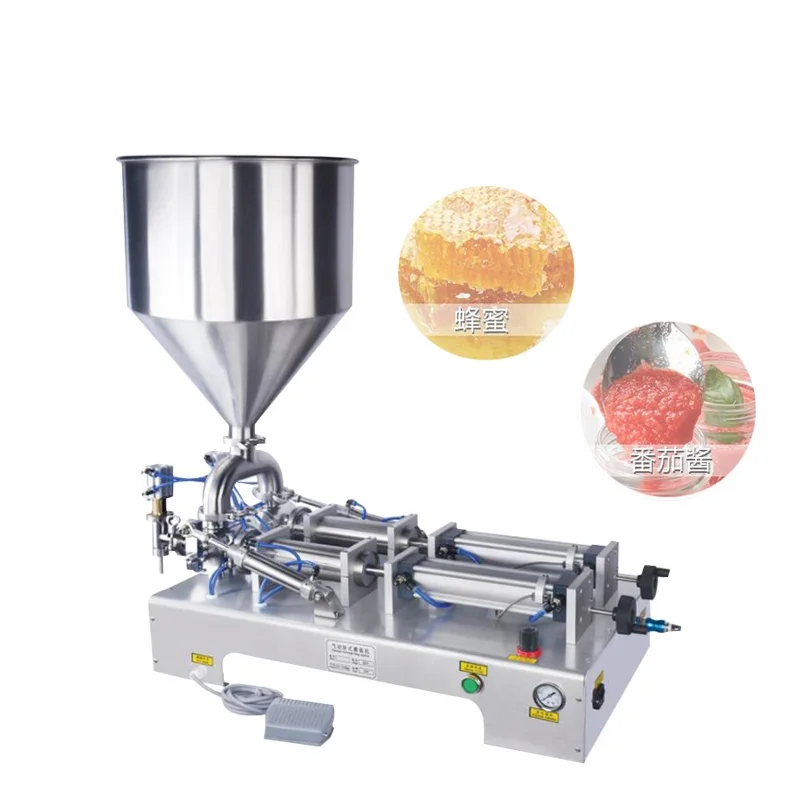 Máquina Llenadora de Líquidos Viscosos Semiautomática de Alta Precisión para Bebidas, Leche, Aceite de Oliva, Refrescos y Otros Líquidos