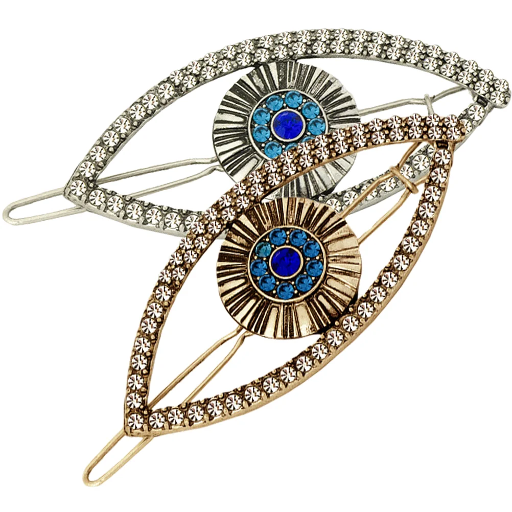 

2 Pcs Hairpin Evil Eye Claw Clips Novelty Girls Pins Hairpins Pretty for Women Halloween