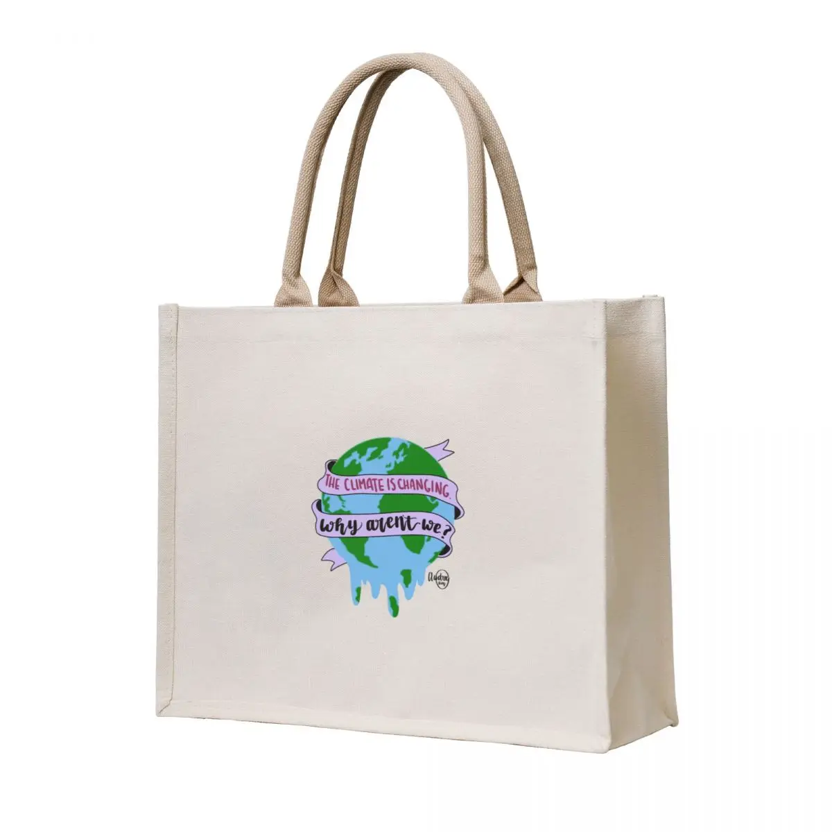 

The Climate is Changing. Why Aren't We Tote Bag shopper bag woman Shopper bag Cloth cloth woman