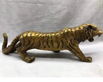 Pure copper old ingot New Year tiger ornaments mascot zodiac up the mountain money tiger car living room home decoration