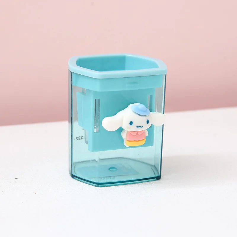 Sanrio Anime Cinnamoroll Kuromi My Melody Pencil Sharpener Portable Stationeries for Student Children Simple Primary Stationery