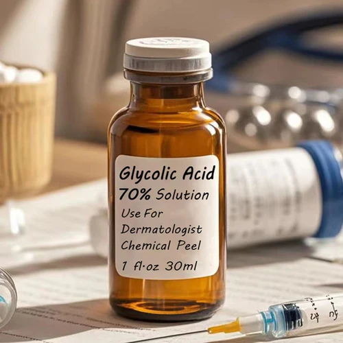 Imagen 1 del producto Ácido Glicólico 70% 1 fl.oz 30ml uso para laboratorio exfoliante suciedad botellas de vidrio ácido limpiador