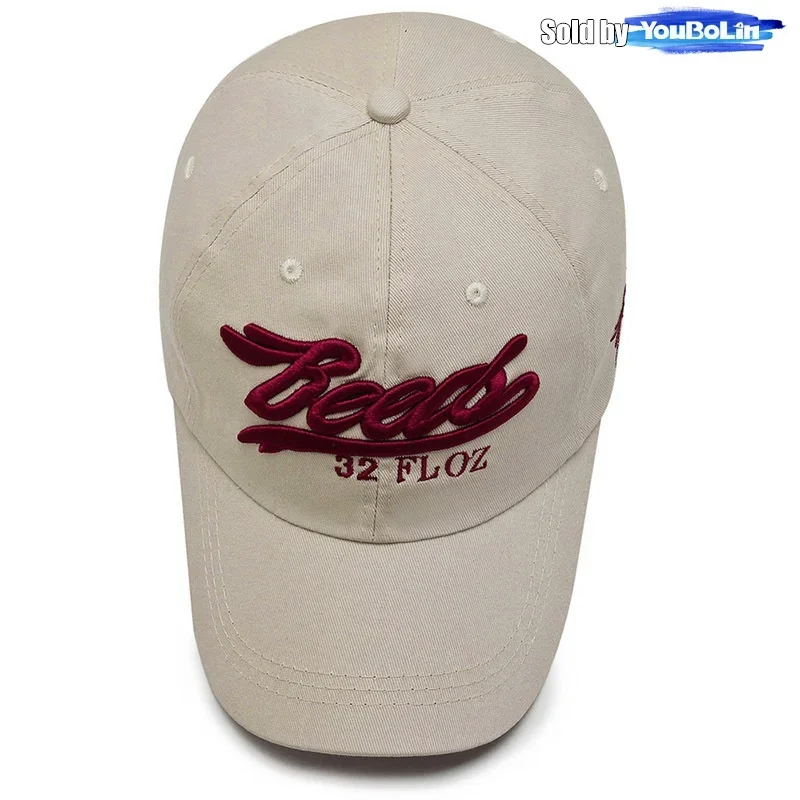 Letters 3D Embroidery Cotton Adjustable Baseball Cap Sun Hat Trucker Caps Dad Hats - view 4