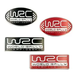 3D Aluminium Car Styling WRC World Rally Championship Universal Universal Adhesive Emblem Trunk Fender Badge Car Accessories