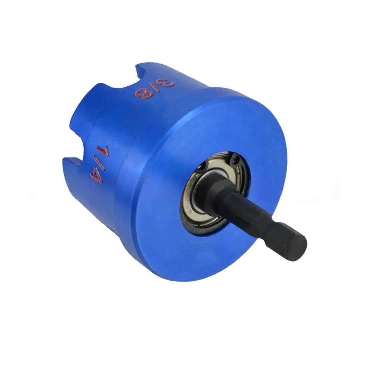 

Насадка для сверла с гайкой-молнией — шестигранный хвостовик для ударных дрелей, подходит для резьбовых стержней 1/4", 3/8", 1/2 дюйма, для сверхмощных задач, синий