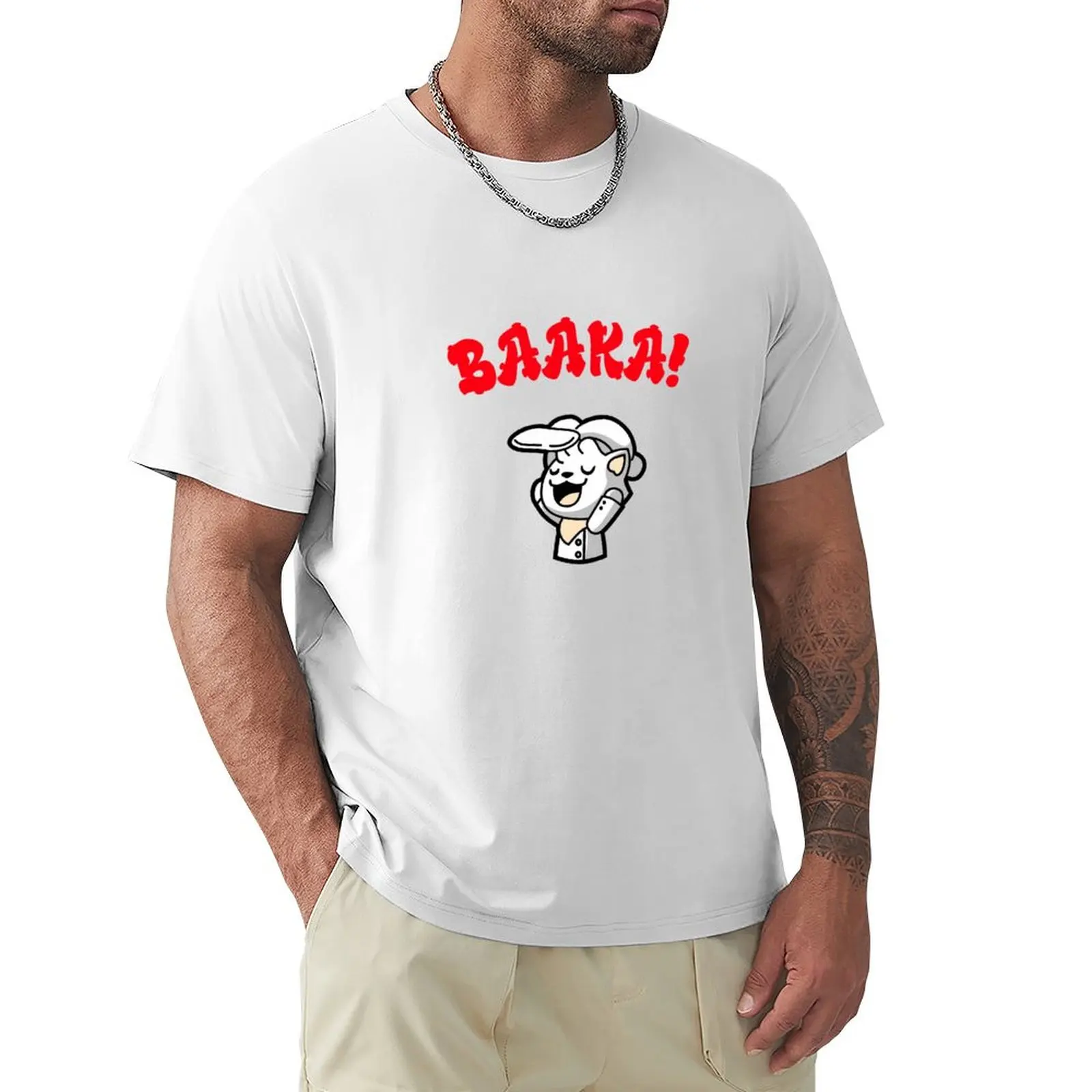 Baaka Funny T-shirt sublime vintage Aesthetic clothing mens graphic t-shirts funny