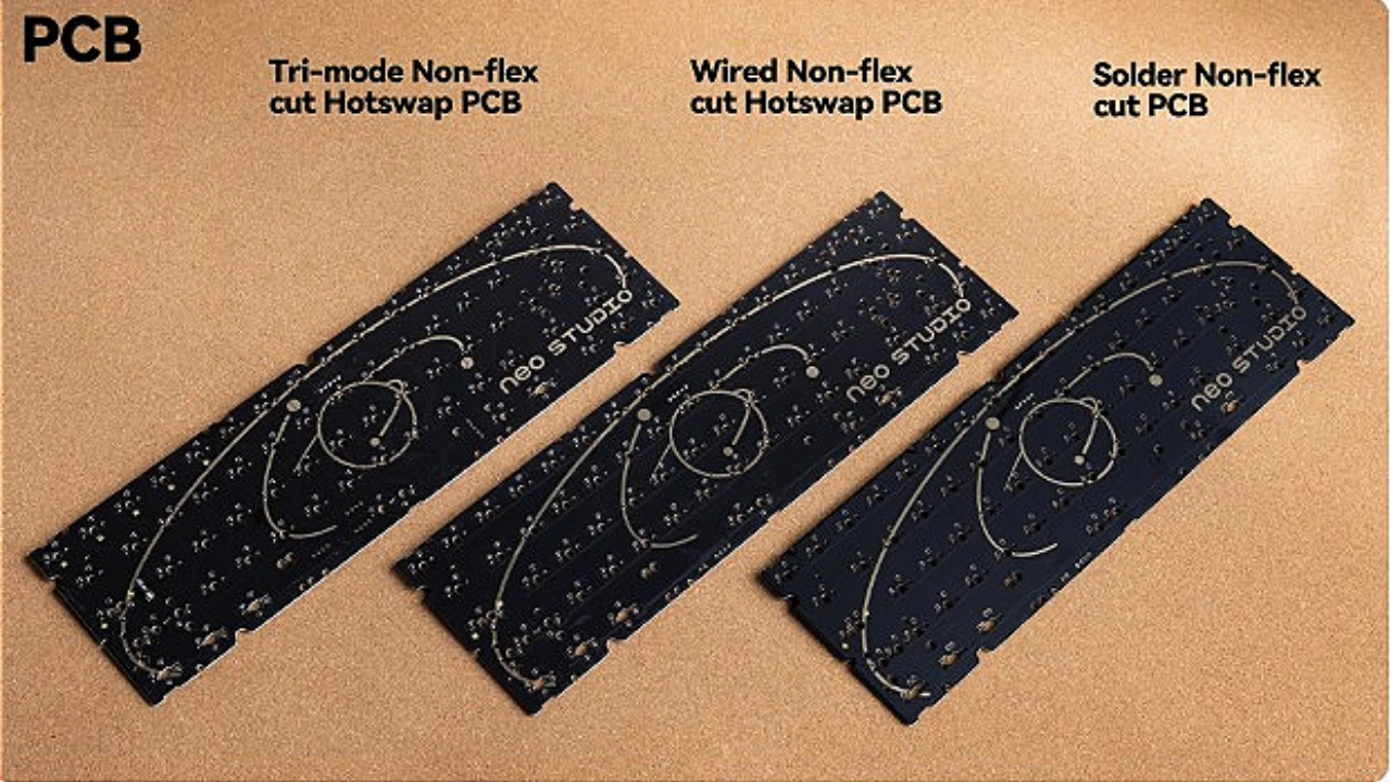 Neo65 Cu Positioning Plate Custom PP PC CF Single Mode Tri-mode Soldered Hot Swap PCB Neo65 Cu Mechanical Keyboard Accessories