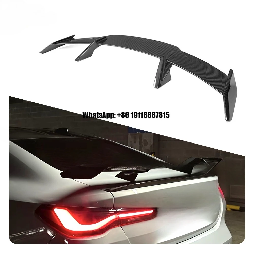 

Vehicouture Dry Carbon Fiber M3 M4 Rear Wing Spoiler Body Kit with 100% Fitment for BMW M4 G82 M3 G80
