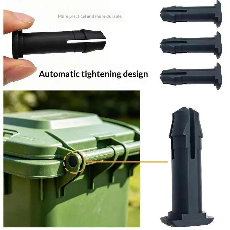 British Style Wheeled Trash Can 1 2 6Pcs Hinge Pin Replacement Parts Heavy Duty Bin Lid Cover Hinge Pins Waste Bin Repair Spare