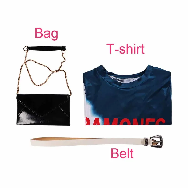 فيلم جديد بلدي خطأ تأثيري Culpa ميا فستان الكتابة على الجدران طويل تي شيرت حزام مجموعة الحقائب كرنفال حفلة النساء الفتيات الجدة ازياء غير رسمية